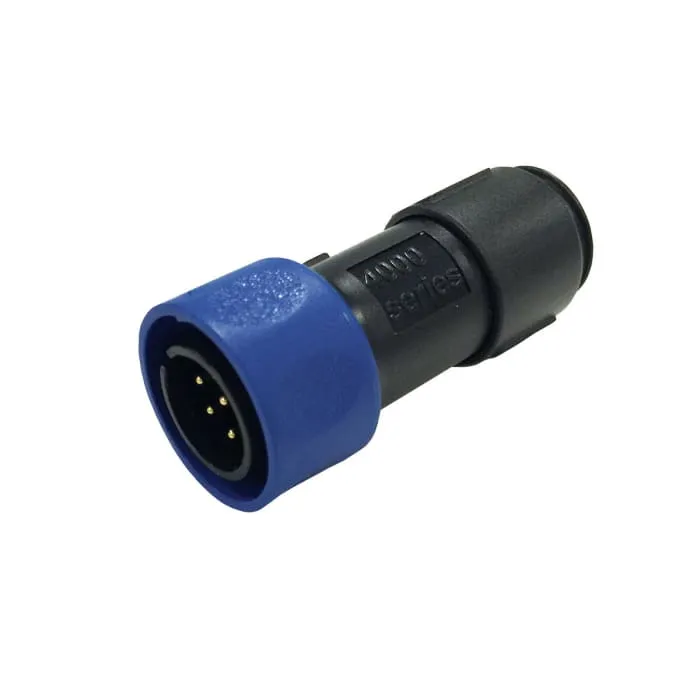 Bulgin Circular Connector, 4 Contacts, Cable Mount, Miniature Connector, Plug, Male, IP66, IP68, IP69K, Buccaneer 4000